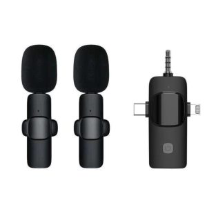 3-in-1 Receiver Dual Mic Wireless Microphone (PD-128)