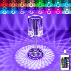 Touch Diamond Crystal RGB Table Lamp