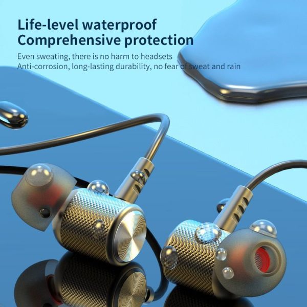 G7 Bluetooth Neckband With Magnetic Headsets- Black Color - Image 7